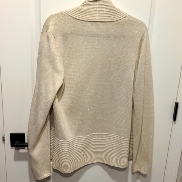 Golden shimmer cowl neck sweater - Picture 3 of 3